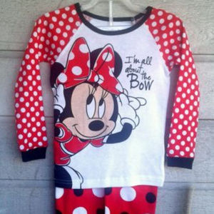 ❤❤❤Disney Minnie Mouse Girls 2 Piece Pajama Set